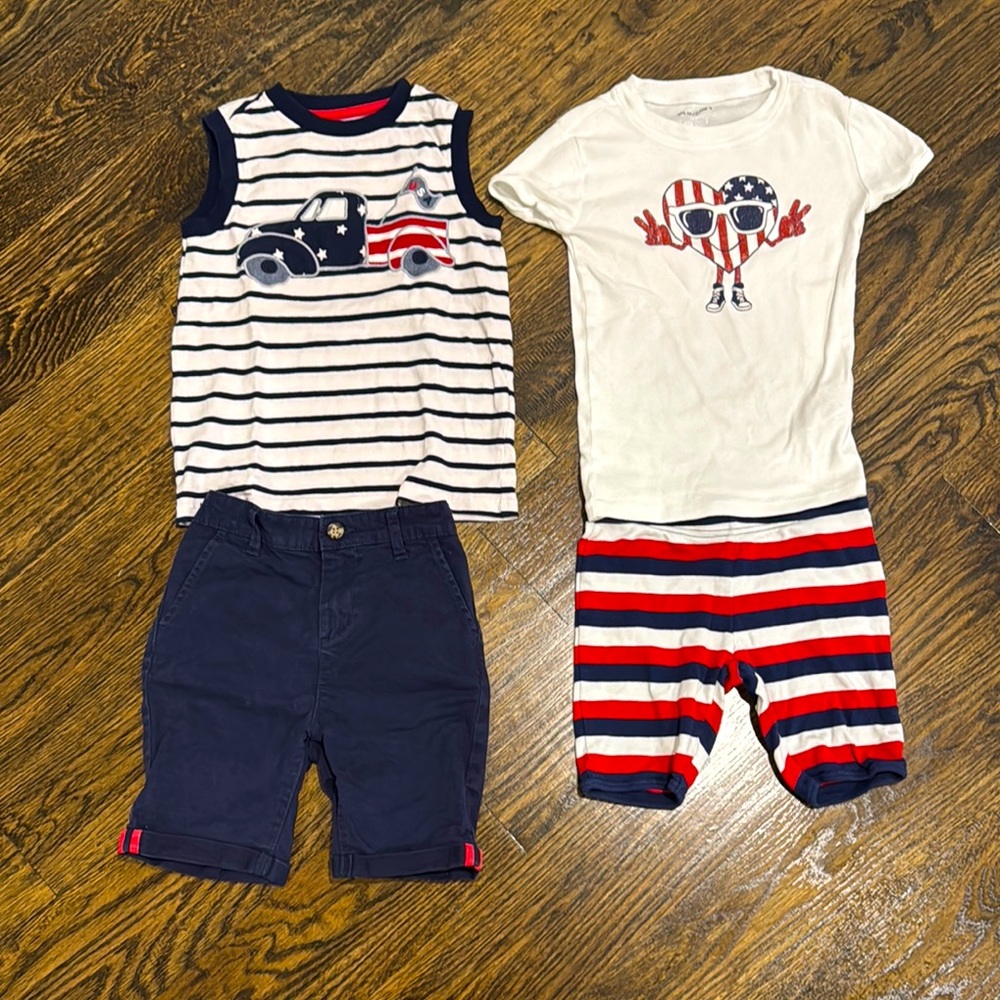 Kids Patriotic Outfit and Pajamas